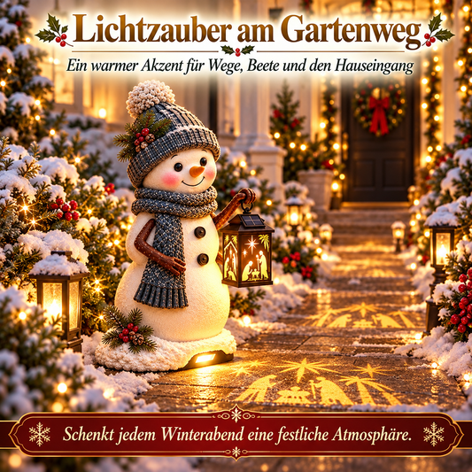 ⛄ Snowman Nativity Glow™ – Solar-Weihnachtsstufenlicht mit Projektion der Heiligen Familie